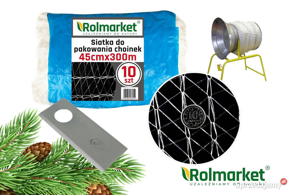 Siatka rękaw do pakowania choinek drzewek 45 Pozostałe Cieśle