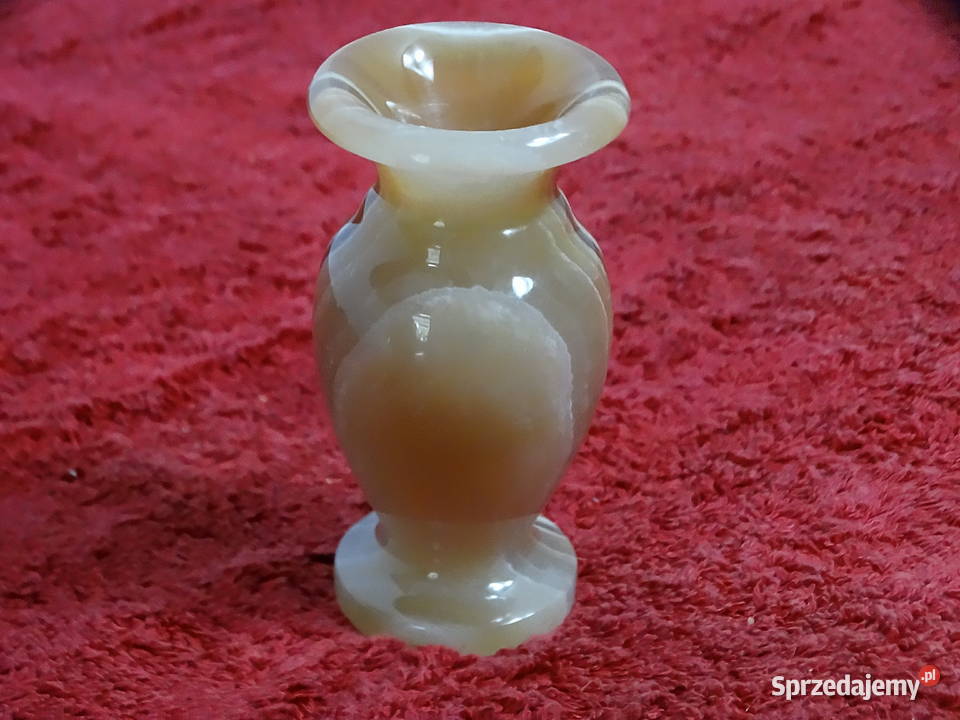 Vintage świecznik z naturalnego ONYKSU Boho Loft Biłgoraj