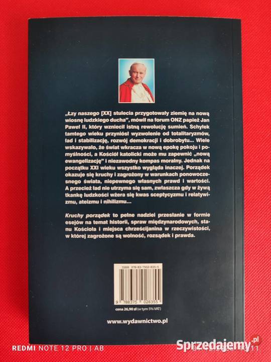 George Weigel Kruchy porządek znaleźć oparcie i Proza i poezja Katowice