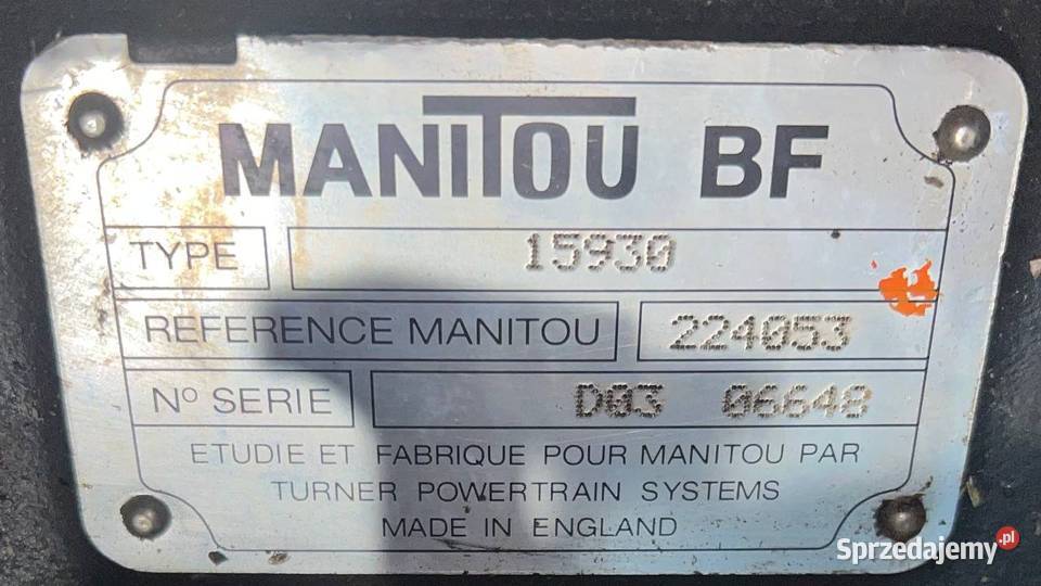 MANITOU 15930 224053 COMT42024 225228 Skrzynia wielkopolskie Poznań