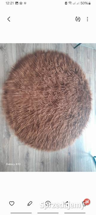 Dywan z włosem okrągły Piotrków Trybunalski sprzedam