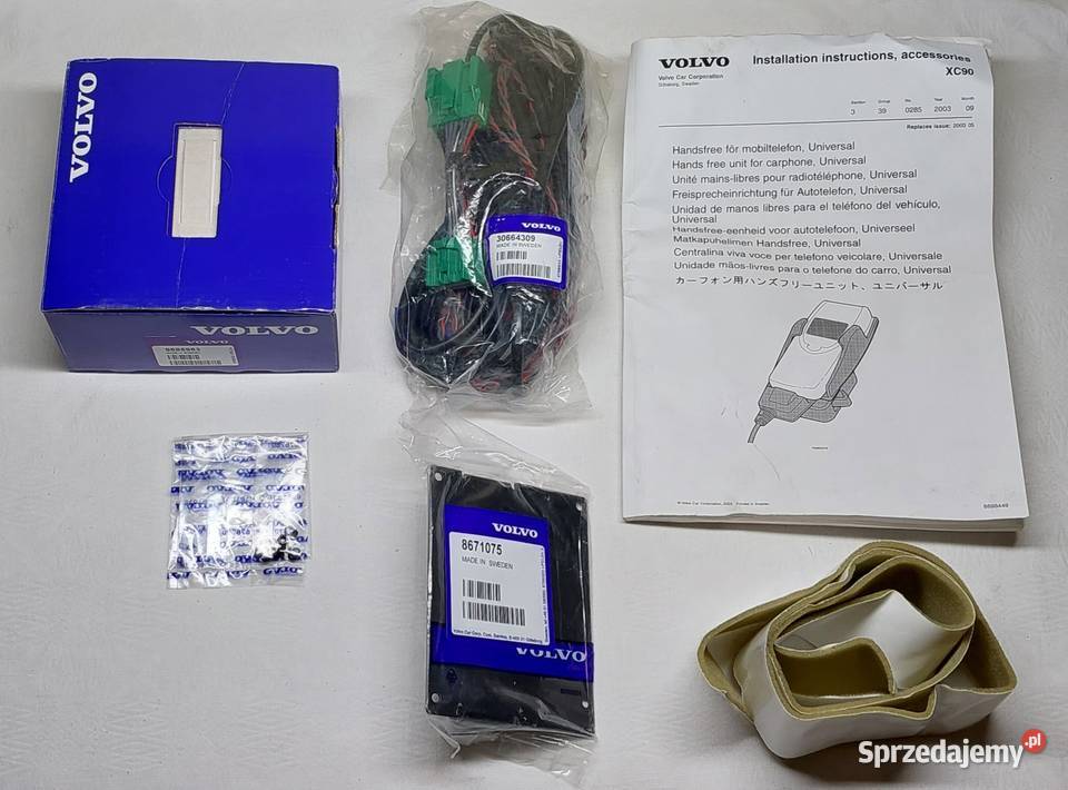 ZESTAW MONTAŻOWY WIĄZKA TELEFONU VOLVO XC90