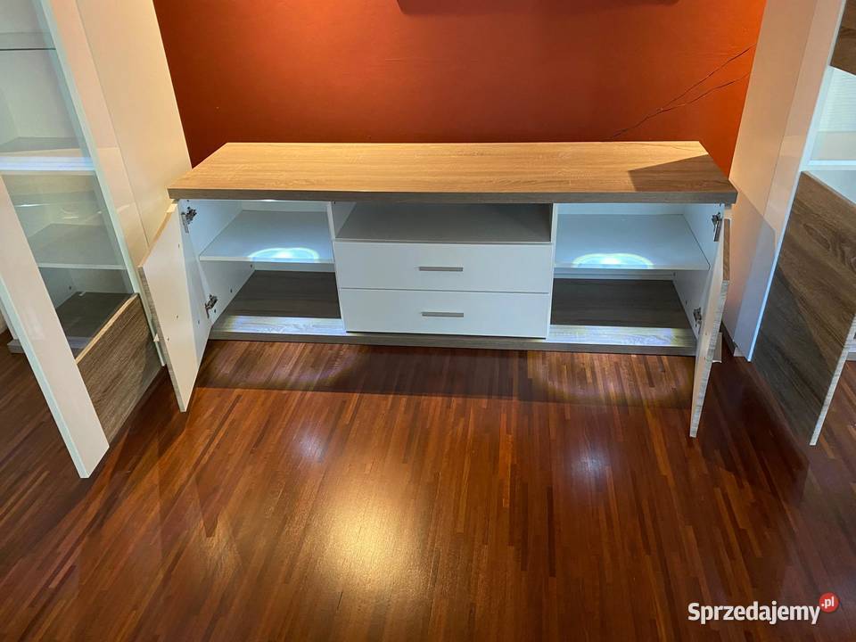 Zestaw meble salon Manhattan komoda szafka RTV Michałowice