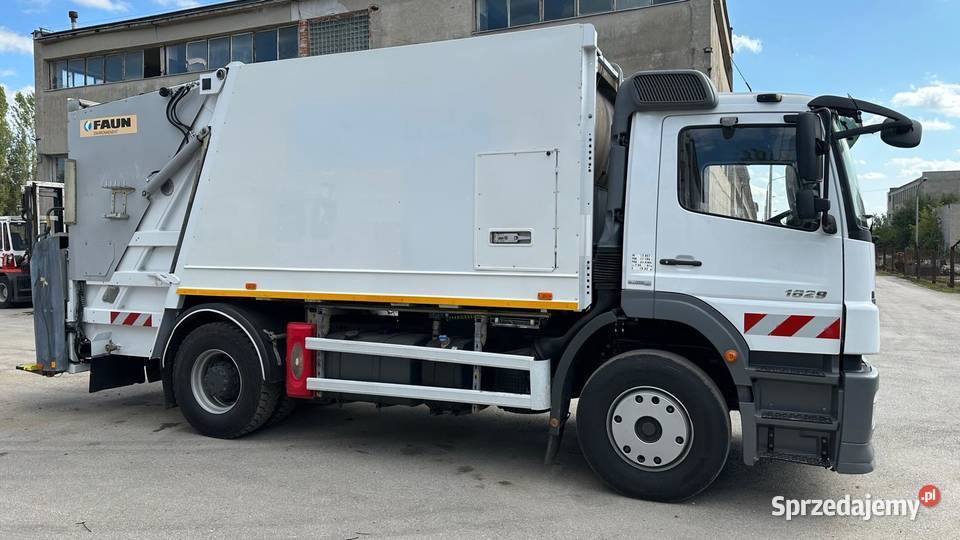 Mercedes Axor 1829 śmieciarka z wagą FAUN 16m3 Nowiny