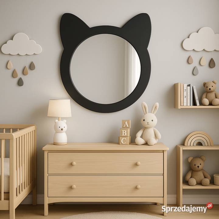 Lustro dekoracyjne ścienne dziecka w ramie mdf Warszawa