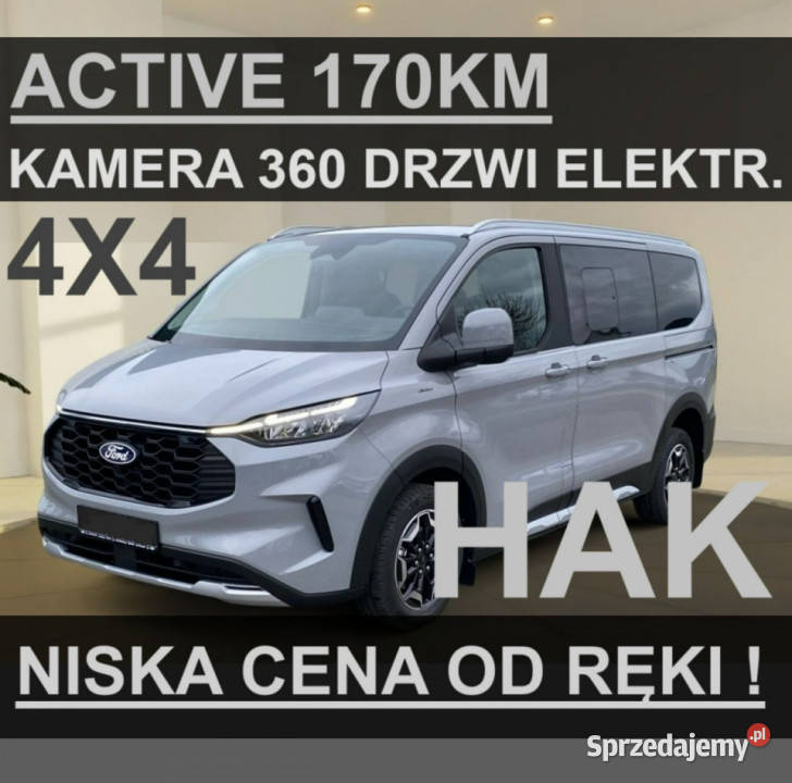 Ford Tourneo Custom L2 4X4 Active MatrixLed pełny VAT Szczecinek