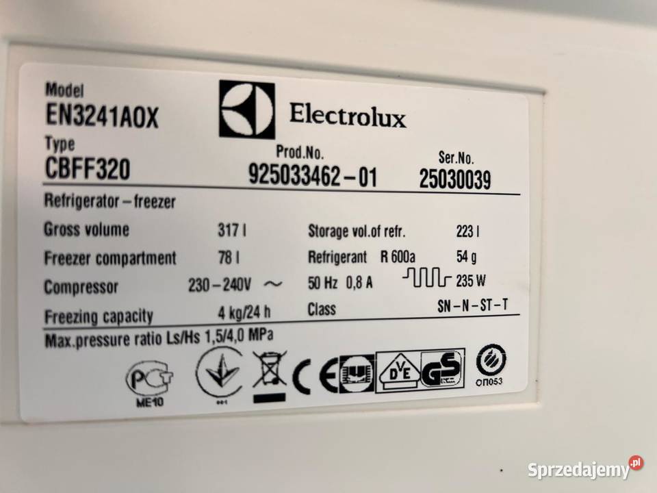Lodówka ELECTROLUX 175 A sprawna Warszawa