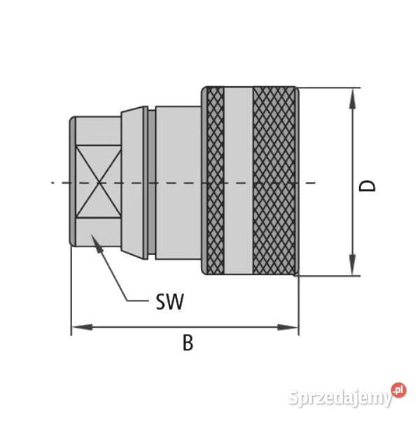 SZYBKOZŁĄCZE hydrauliczne GNIAZDO hamulcowe G38 Solec Kujawski