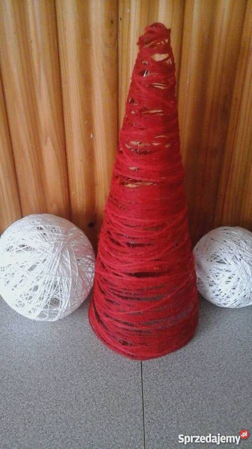 choinka z włóczki kordonka Ropa