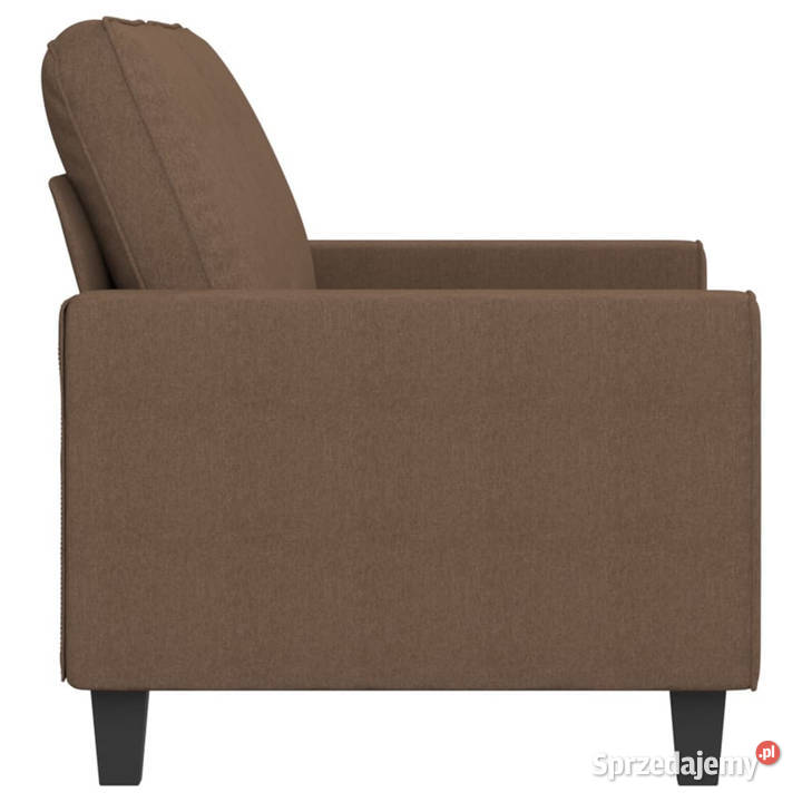 Sofa 2osobowa brązowa 140 tapicerowana tkaniną mazowieckie