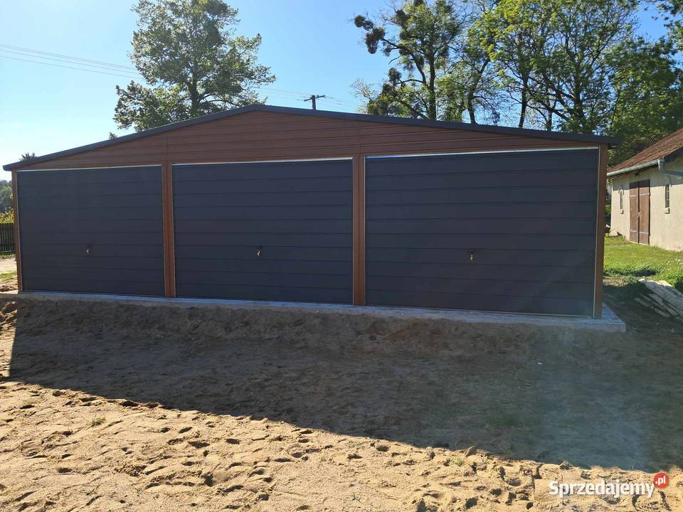 Garaż blaszany 9x6 WZMOCNIONY PROFILAMI Mińsk Mazowiecki