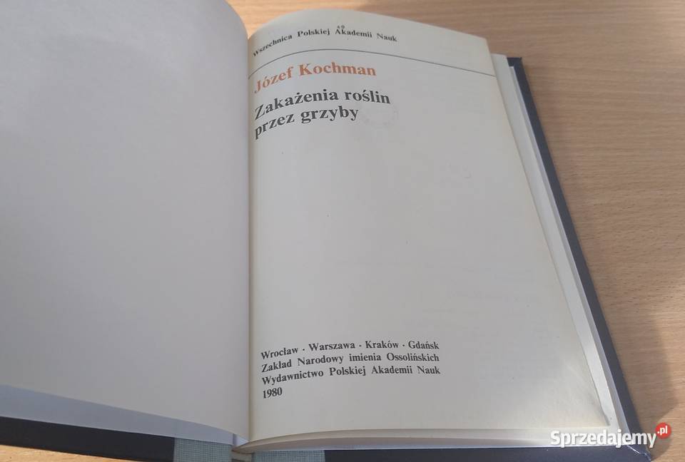 Zakażenia roślin grzyby Józef Kochman twarda Gdańsk