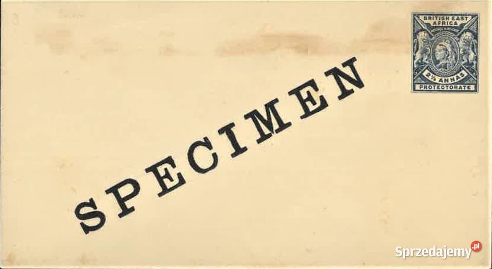 BRAFRYKA WSCHODNIA 1896 SPECIMENRZADKA KOPERTA Człuchów