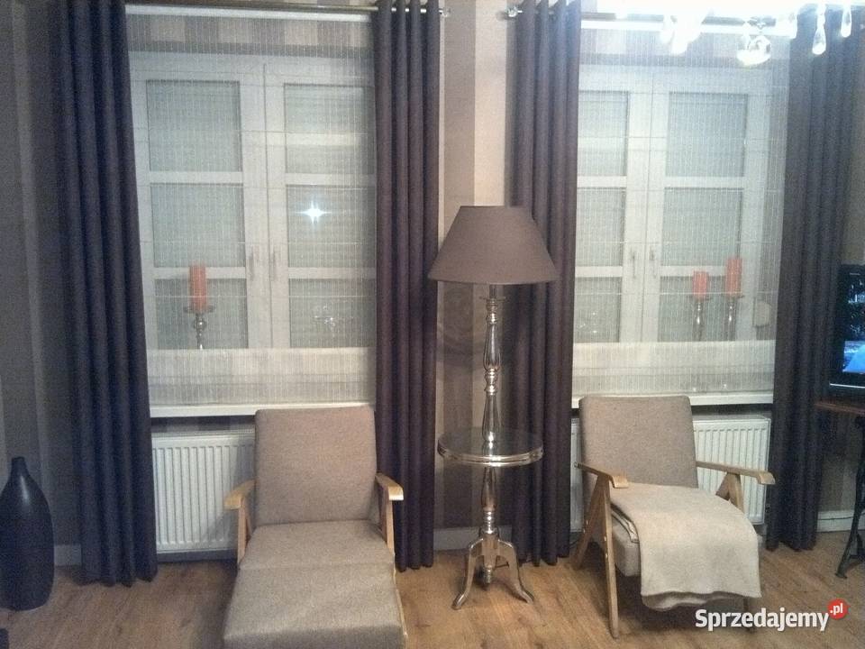 Stolik z lampą lata 60te szkłodrewno odnowiony 50cm dolnośląskie Oleśnica