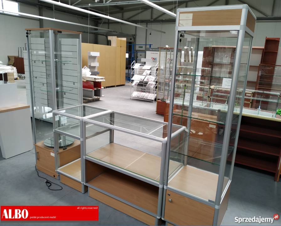 MEBLE JUBILERSKIE gabloty szklane lady Białystok