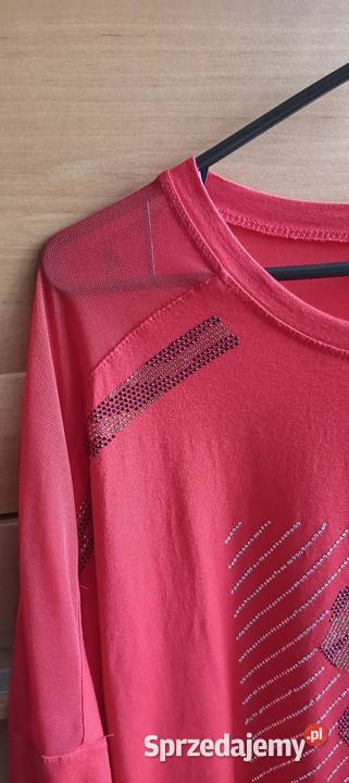 Bluzka z aplikacją z cyrkonii Inny materiał