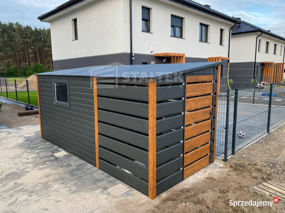 Schowek Domek Ogrodowy 3x2m wiata 2m 2x Drzwi Dom i Ogród Nowy Tomyśl
