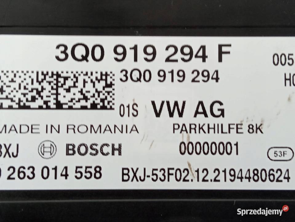 MODUŁ PDC PARKOWANIA 3Q0919294F Skoda Kodiaq I