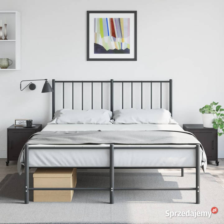 Szafki nocne 2 czarne 36x39x435 stal WM846615 Warszawa sprzedam