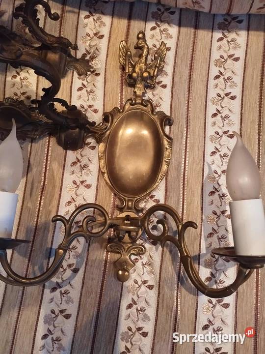 stare mosiężne kinkiety kinkiet wyprzedaż Gorzów Wielkopolski