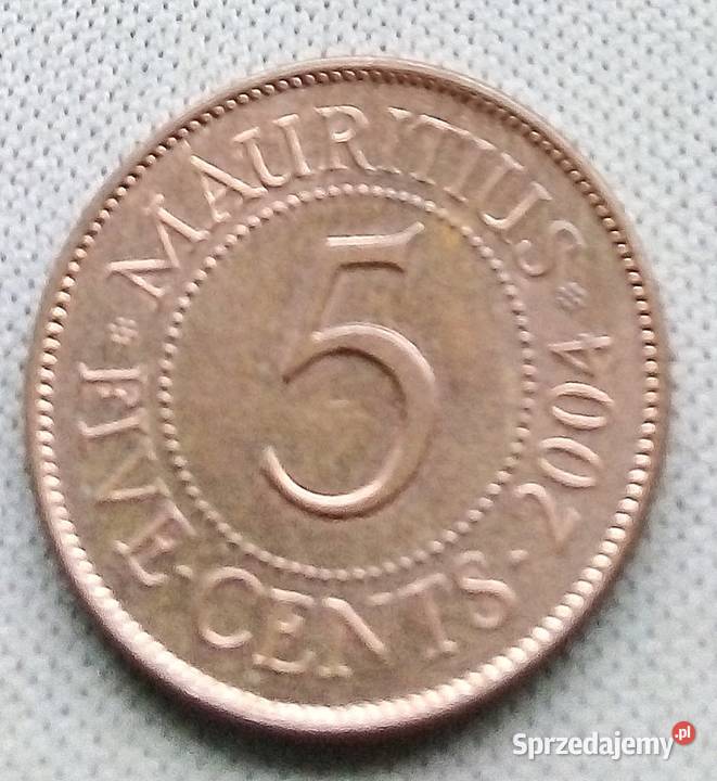 MAURITIUS FI VE CENTS 2004 r Legionowo sprzedam