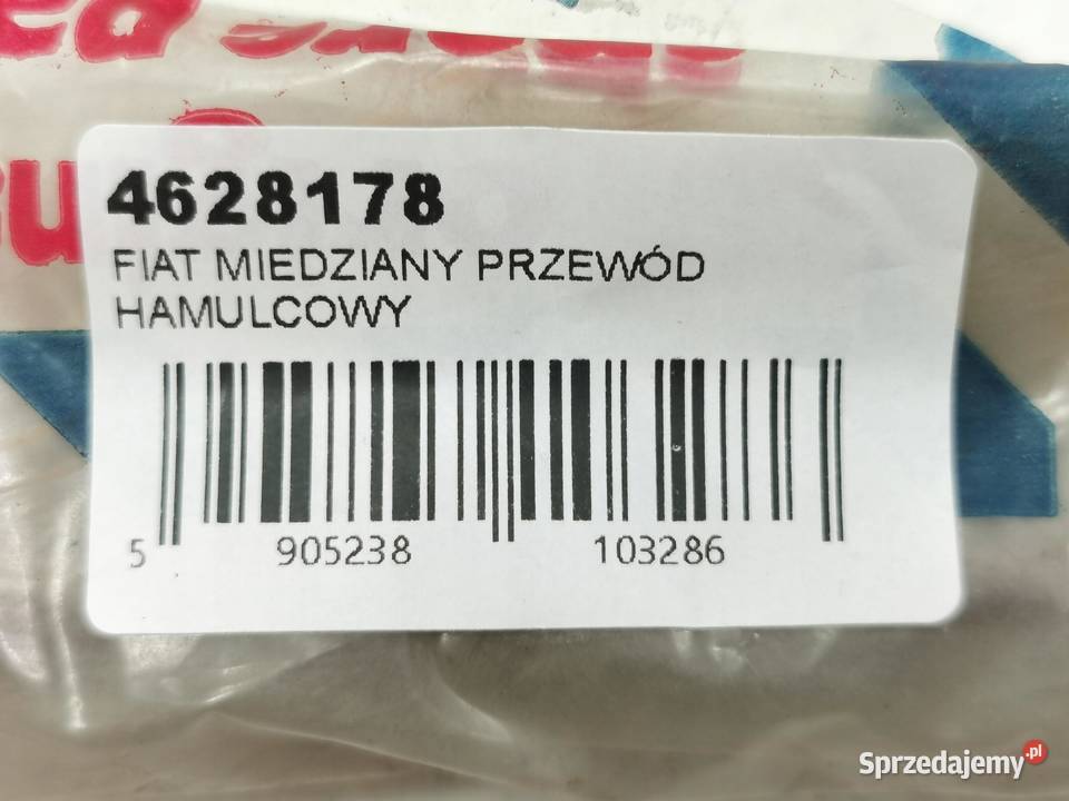 MIEDZIANY PRZEWÓD HAMULCOWY FIAT NOWY ORYGINALNY