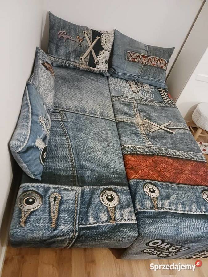 Sofa Libro PLAYfull BLUE unikalny wzór 190cm Sofy i kanapy mazowieckie Otwock