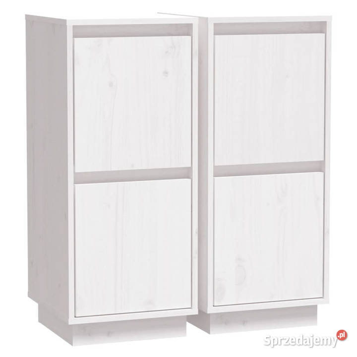 Szafki boczne 2 białe 315x34x75 drewno sosnowe sprzedam