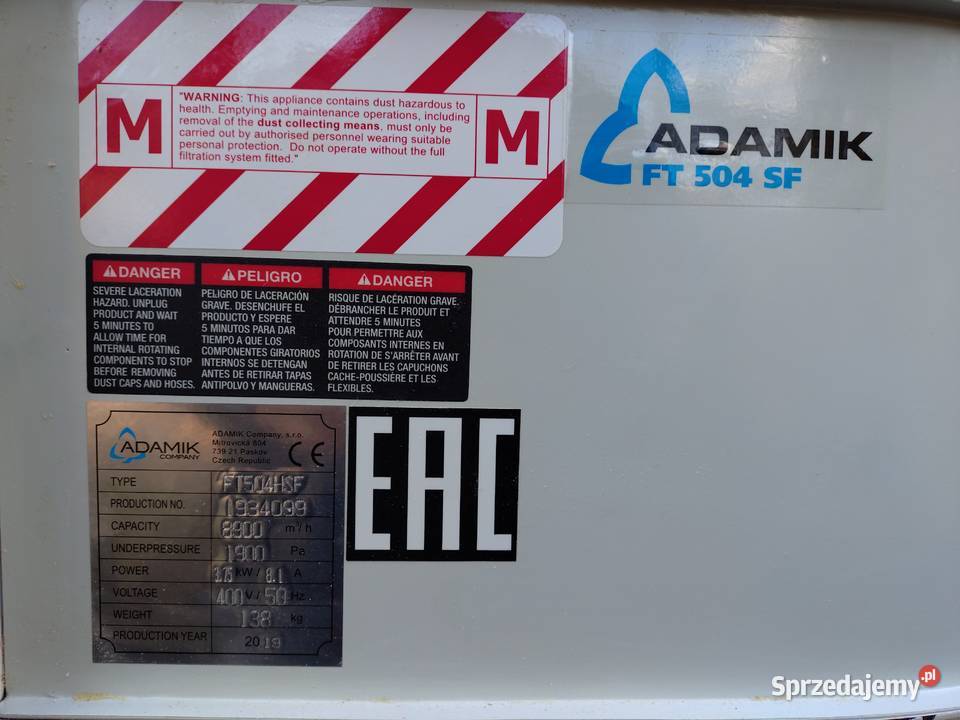 Odciąg do trocin 4workowy ADAMIK FT 504 HSF Suchedniów