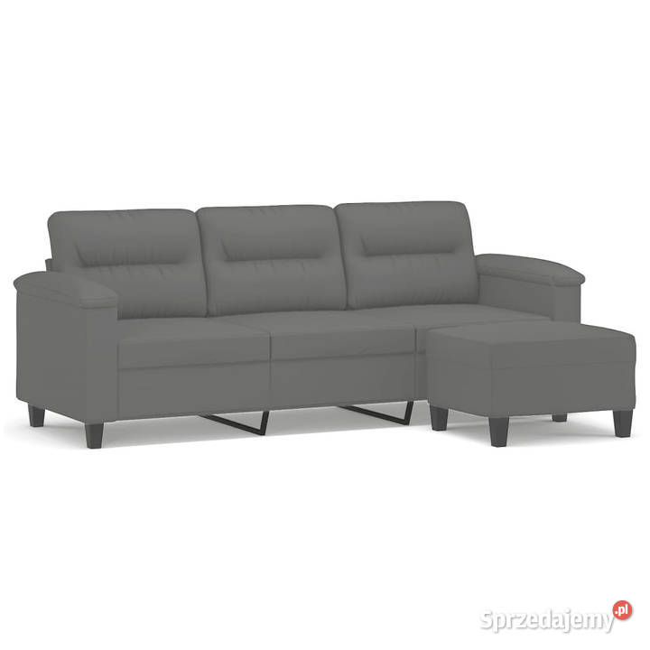 3os sofa z podnóżkiem ciemnoszara 180 obita mazowieckie Warszawa