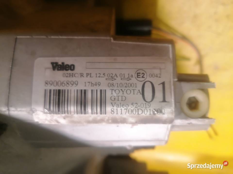lampa przód lewa 89006899 Toyota Yaris 1 r9903 Piotrków Trybunalski