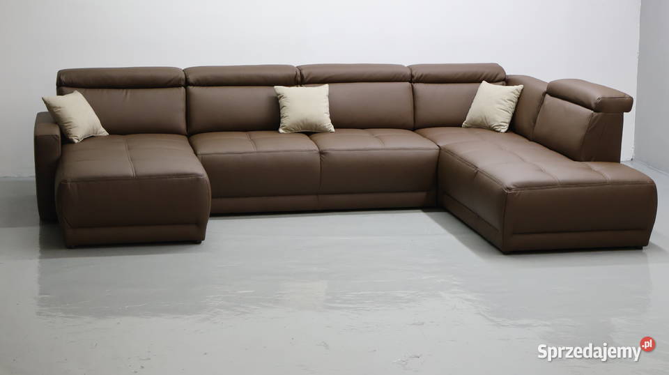 TTN Brązowe Wielkie U kanapa rogówka sofa do Poznań