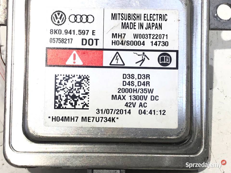 PRZETWORNICA XENON VW GOLF VII 8K0941597E MODUŁ