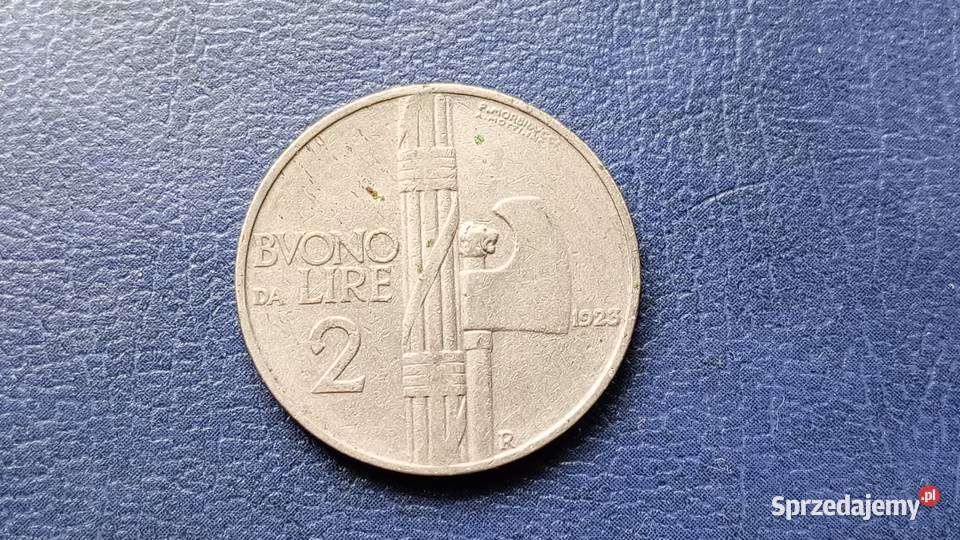Stare monety 2 lir 1923 Włochy Lesko sprzedam