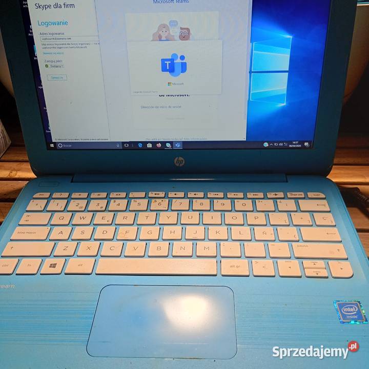 Tablet niebieski HP Wrocław
