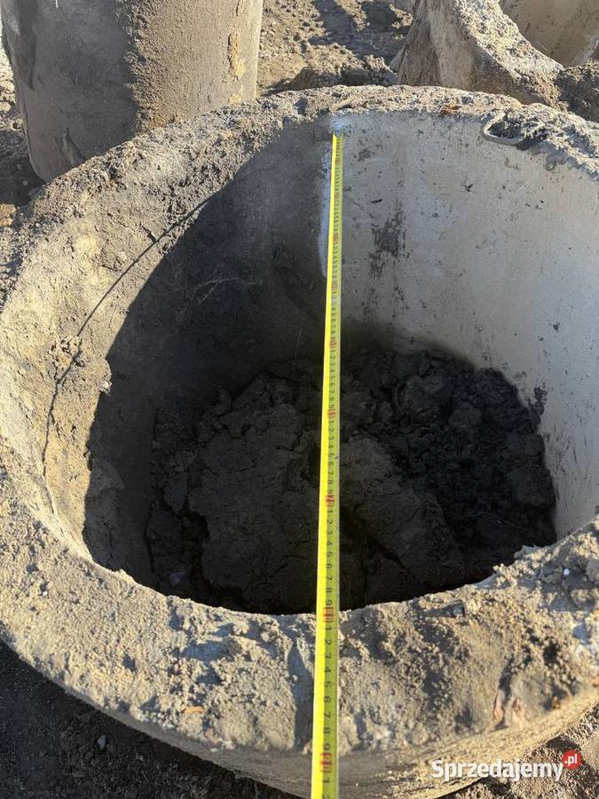 KRĄG betonowy 100 100 wys gr ścianki 10 Wykończenie Ruda Białaczowska