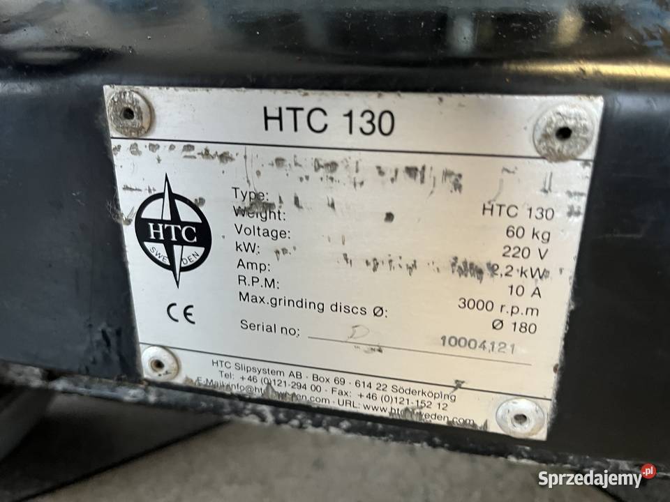 Szlifierka krawędziowa polerka do podłóg HTC 130 Nowy Sącz