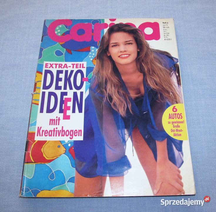 Carina Burda 61992 Moda młodzieżowa z wykrojami Rok wydania 1992 Czasopisma Skępe sprzedam