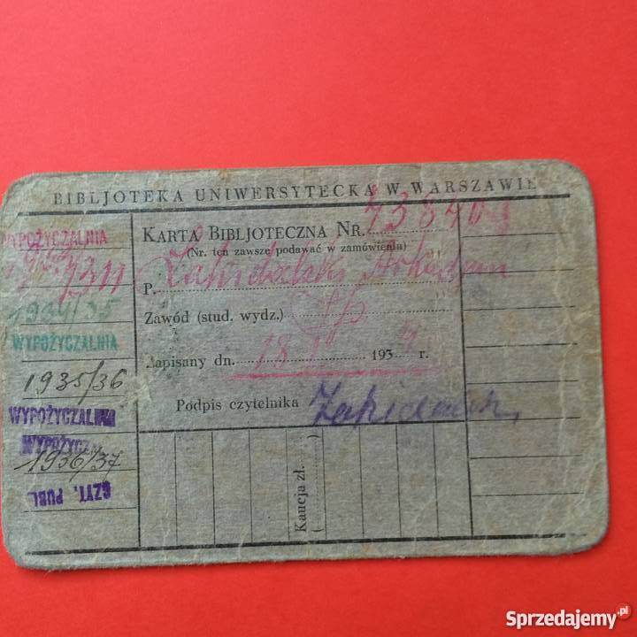 172 Dowód Osobisty i Karta Biblioteczna sprzedam