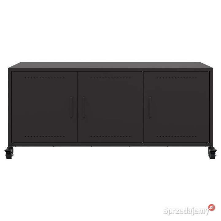Szafka RTV czarna 1005x39x435 stal WM846644 RTV Warszawa