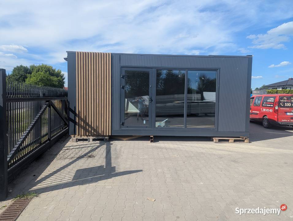 Pawilon kontenerowy, biurowy 48 m² | 3 moduły | PIR 120 mm | Gotowy