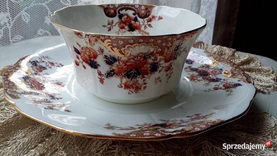 patera i miseczka komplet kostna porcelan E