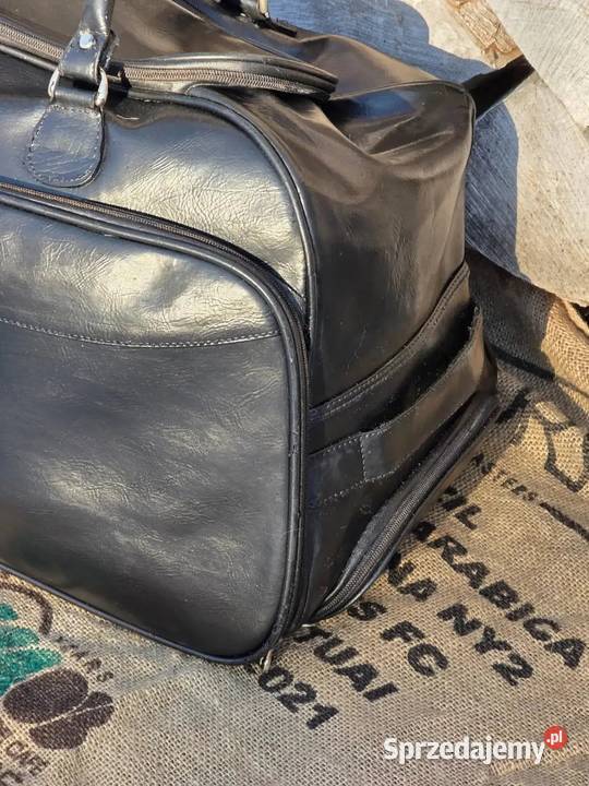 Czarna Torba Podróżna XXL Montblanc Vintage Lata mazowieckie Warszawa
