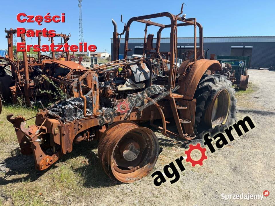 John Deere 6820 części silnik skrzynia biegów Byków