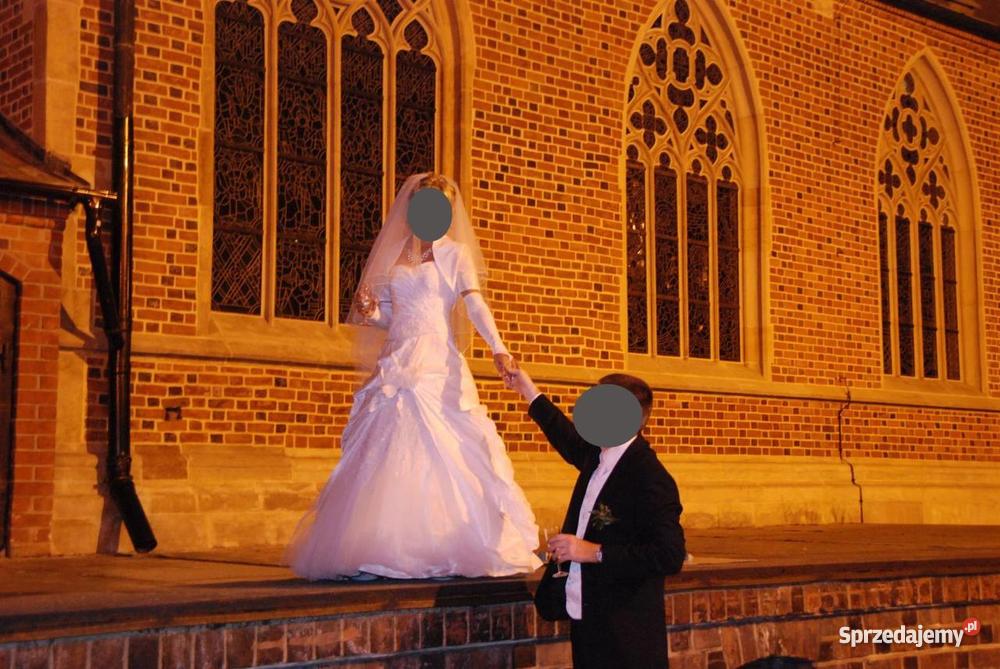 SUKNIA ŚLUBNA Z DODATKAMI Rozmiar 36(S) Wrocław