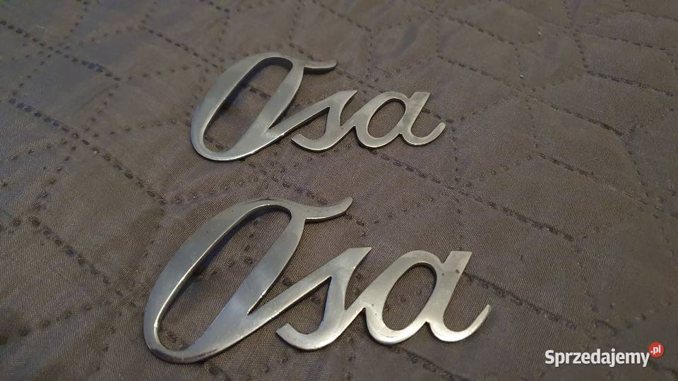 Emblemat znaczek WFM OSA M50 M52 M5 logo srebrny Warszawa