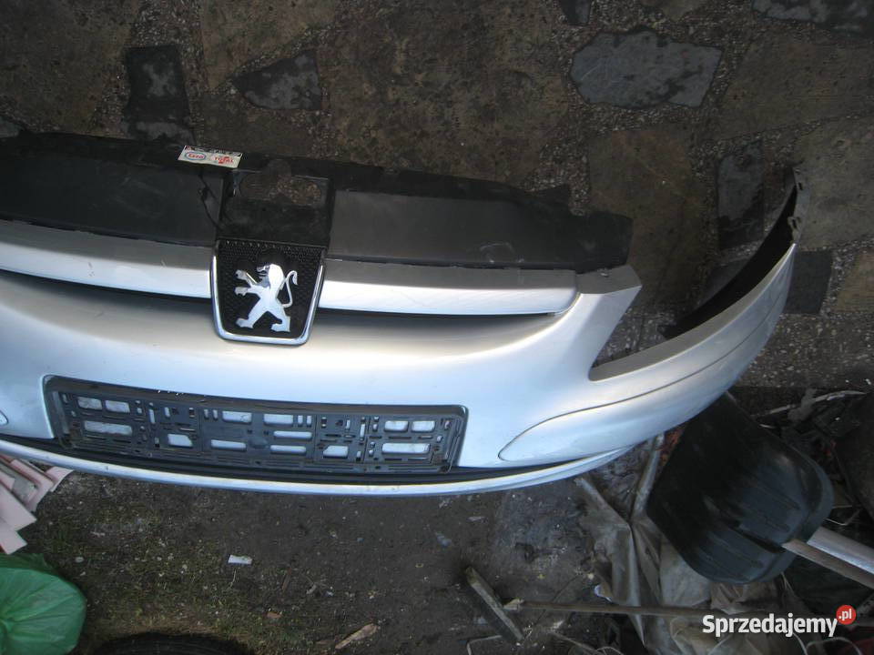 Zderzak przedni przód Peugeot 307 srebrny Kraków