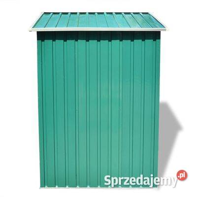 vidaXL Szopa ogrodowa metalowa zielona 204 x 132 Warszawa