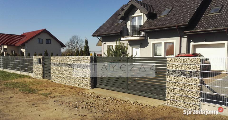 Mur gabionowy 200x180x40 solidny kompletny 5 lat Przęsła