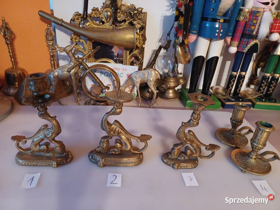 Kolekcja Świecznik mosiężny Wyprzedaż wielkopolskie Poznań